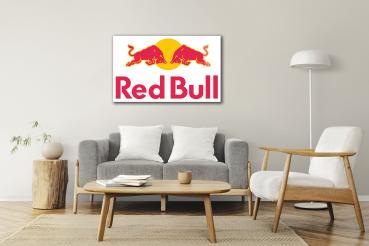 Red Bull Art Design rectangular special Glass Picture!