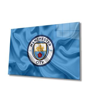 Manchester City FC Art Design rectangular special Glass Picture!