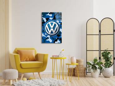 VW Volkswagen Art Design rectangular special Glass Picture!