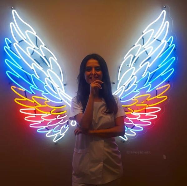 Neon Led Angel wings​ wall lamp for your home, office or shop! 2 pieces Set!