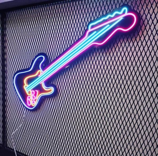 Gitarre Neon Led Werbeleuchte für ihr Restaurant, Fastfoodladen!