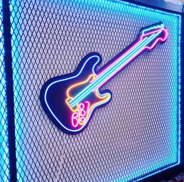 Gitarre Neon Led Werbeleuchte für ihr Restaurant, Fastfoodladen!