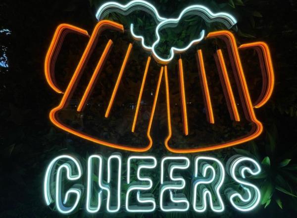 Beer Cheers Neon Led Werbeleuchte für ihr Restaurant, Bar oder Pub!